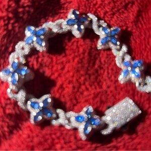 Blue and Silver Star Bracelet